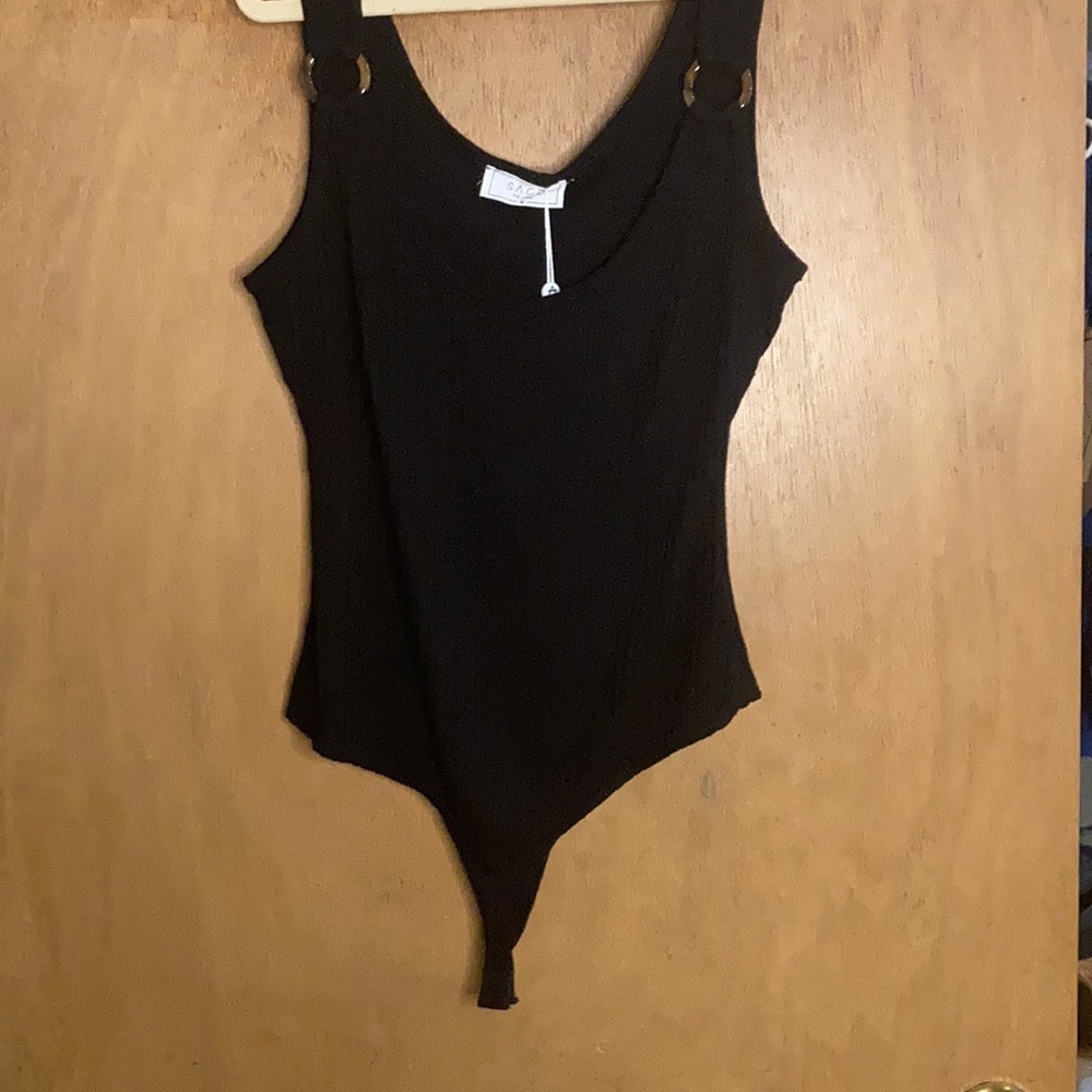 NWT Black bodysuit